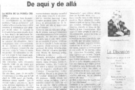 De aquí y de allá De aquí y de allá