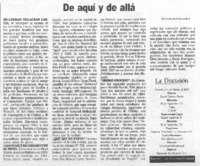 De aquí y de allá De aquí y de allá