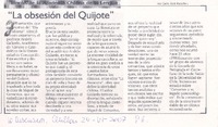 "La obsesión del Quijote" "La obsesión del Quijote"
