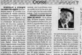 Homenaje a Enrique Gajardo Velásquez Homenaje a Enrique Gajardo Velásquez