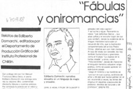Fábulas y oniromancias Fábulas y oniromancias