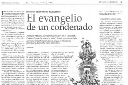 el evangelio de un condenado el evangelio de un condenado