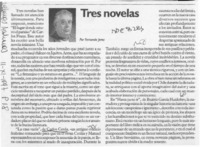 Tres novelas Tres novelas