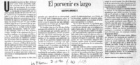 El porvenir es largo El porvenir es largo