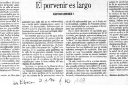 El porvenir es largo El porvenir es largo