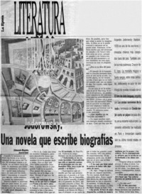 Una novela que escribe biografías Una novela que escribe biografías