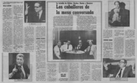 Los caballeros de la mesa conversada Los caballeros de la mesa conversada