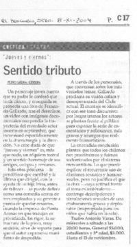 Sentido tributo Sentido tributo