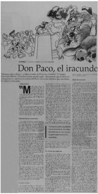 Don Paco, el iracundo Don Paco, el iracundo
