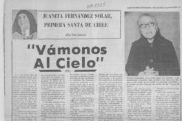 Vámonos al cielo" Vámonos al cielo"