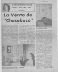 La venta de "Chacabuco" La venta de "Chacabuco"