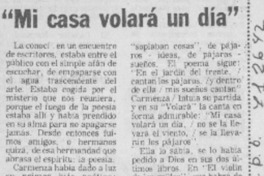 Mi casa volará un día" Mi casa volará un día"