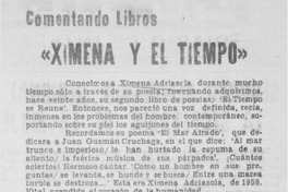 "Ximena y el tiempo" "Ximena y el tiempo"