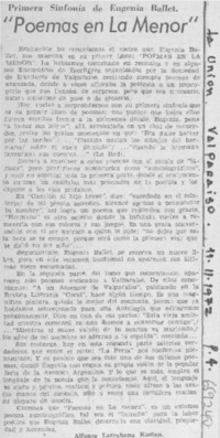 "Poemas en La menor" "Poemas en La menor"
