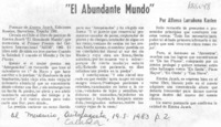El abundante mundo El abundante mundo