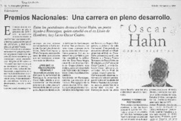 Premios Nacionales: una carrera en plena desarrollo. Premios Nacionales: una carrera en plena desarrollo.