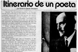 Itinerario de un poeta Itinerario de un poeta