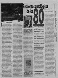 Recuentos antológicos de los 80 Recuentos antológicos de los 80