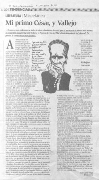 Mi primo César Vallejo Mi primo César Vallejo