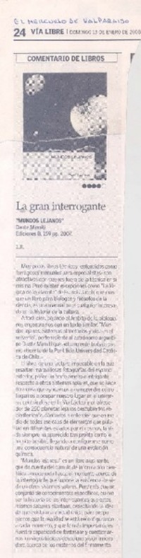 La gran interrogante La gran interrogante