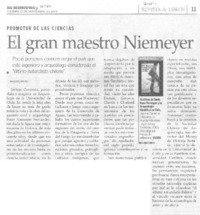 El gran maestro Niemeyer El gran maestro Niemeyer