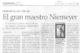 El gran maestro Niemeyer El gran maestro Niemeyer
