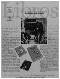 Gil de Biedma, Goytisolo, Barral, Partidarios de la felicidad Gil de Biedma, Goytisolo, Barral, Partidarios de la felicidad