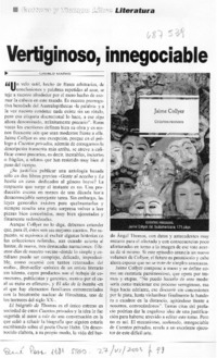 Vertiginoso, innegociable Vertiginoso, innegociable