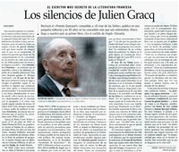 Los silencios de Julien Gracq Los silencios de Julien Gracq