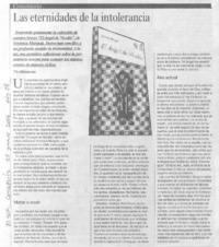 Las eternidades de la intolerancia Las eternidades de la intolerancia