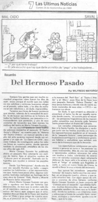 Del hermoso pasado Del hermoso pasado