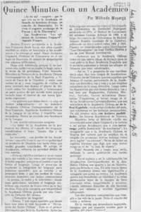 Quince minutos con un académico Quince minutos con un académico