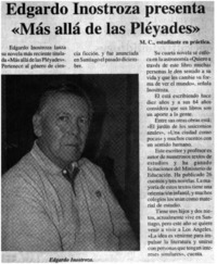 Edgardo Inostroza presenta "Más allá de las Pléyades" Edgardo Inostroza presenta "Más allá de las Pléyades"