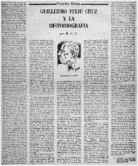 Guillermo Feliú Cruz y la historiografía Guillermo Feliú Cruz y la historiografía