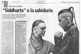"Siddhartha" o la sabiduría "Siddhartha" o la sabiduría