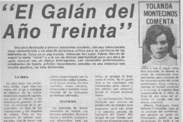 El galán del año treinta" El galán del año treinta"