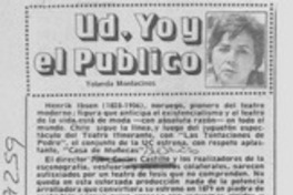 Ud. yo y el público Ud. yo y el público