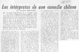 Los intérpretes de una comedia chilena Los intérpretes de una comedia chilena