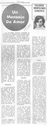 Un mensaje de amor Un mensaje de amor