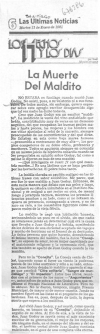 La muerte del maldito La muerte del maldito