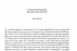 Cuentos-ensayos de Virginia Woolf Cuentos-ensayos de Virginia Woolf