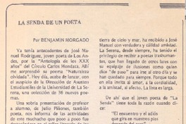 La senda de un poeta La senda de un poeta