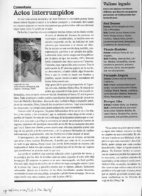 Actos interrumpidos Actos interrumpidos
