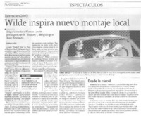 Wilde inspira nuevo montaje Wilde inspira nuevo montaje