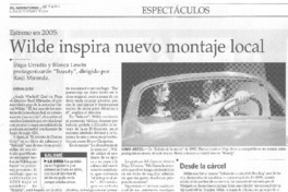 Wilde inspira nuevo montaje Wilde inspira nuevo montaje