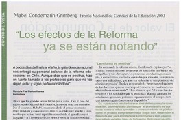 "Los efectos de la Reforma ya se están notando" "Los efectos de la Reforma ya se están notando"