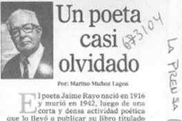 Un poeta casi olvidado Un poeta casi olvidado