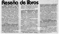 Reseña de libros Reseña de libros