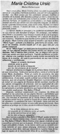 María Cristina Ursic María Cristina Ursic