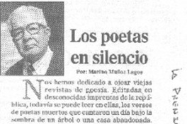 Los poetas del silencio Los poetas del silencio